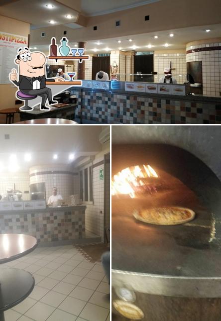 Gli interni di Rostipizza