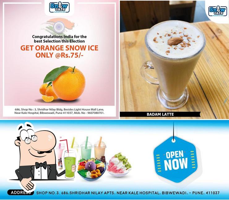 Enjoy a drink at Snow Cafe