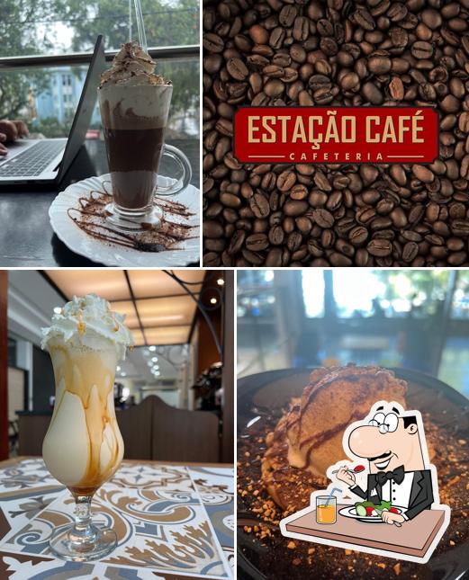 Mousse de chocolate em Estação Café