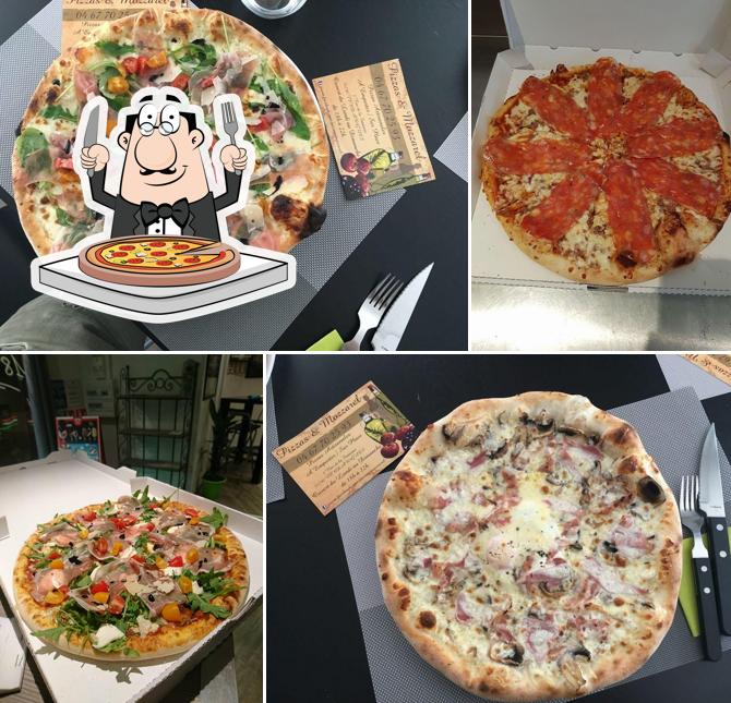 Pizzas et mozzarel