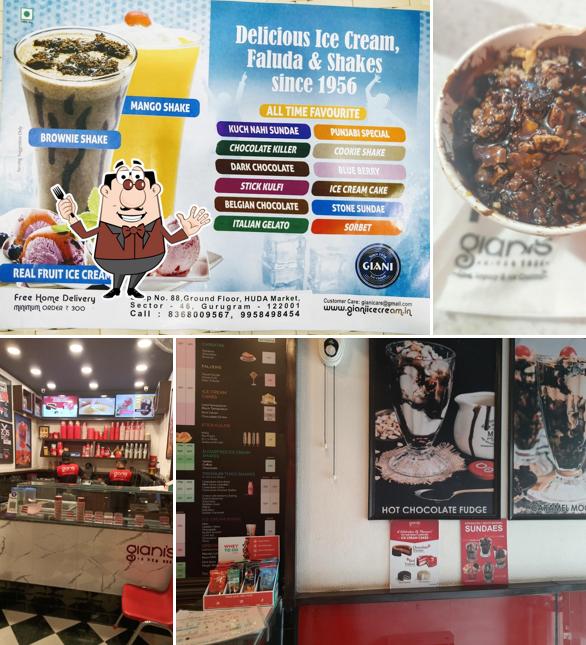 Food at Giani ice cream