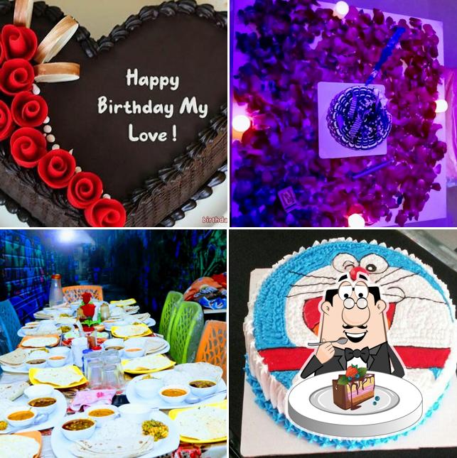 Chocolate cake at Only 4 you cafe and Restro (live kitchen)