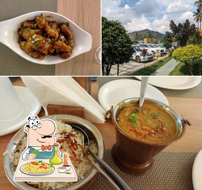 The restaurant's food and exterior