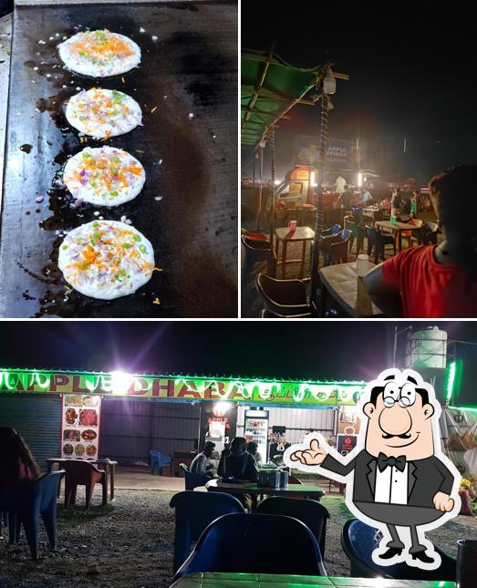 The photo of APPLE DHABA’s interior and food