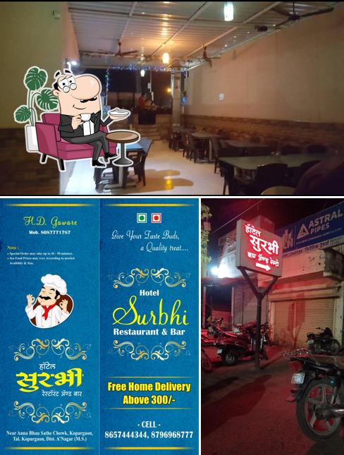 Check out how Hotel Surbhi restaurant & bar looks inside