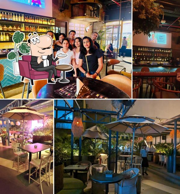 The interior of The Beer Café Skybar