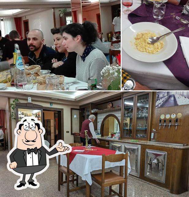 Gli interni di Trattoria Al Cacciatore