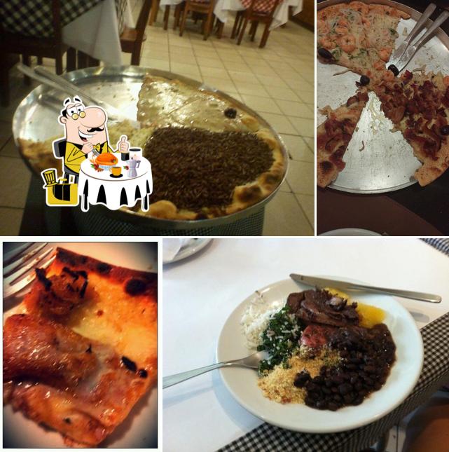 Platos en Loppiano Pizza