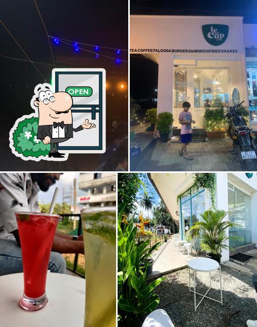 The exterior of Le cup cafe
