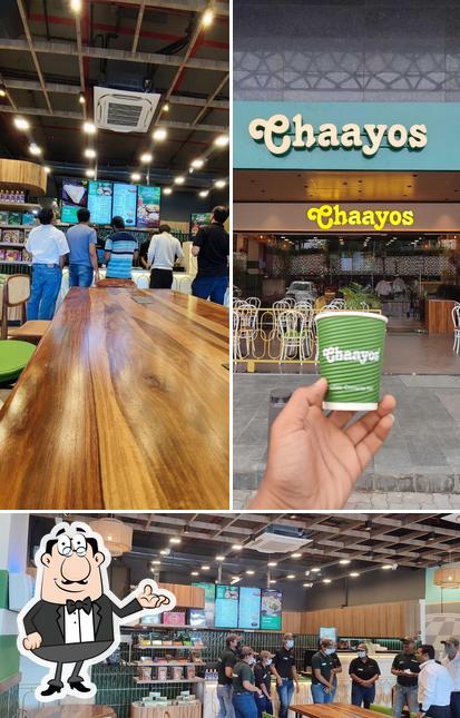The interior of Chaayos Cafe at Balewadi