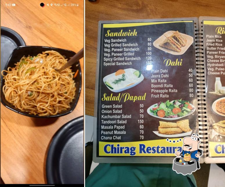Meals at New Chirag Hotel and Restaurant