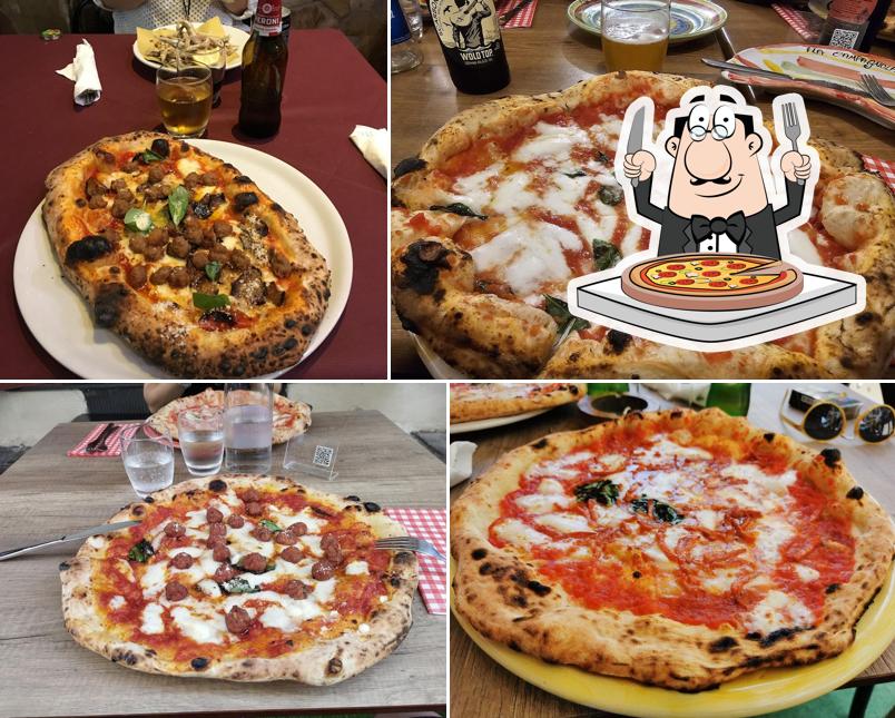 A La Campagnola Pizzería & Trattoria, puoi provare una bella pizza