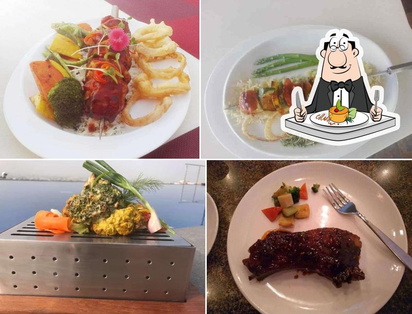 Food at The Rooftop Lounge