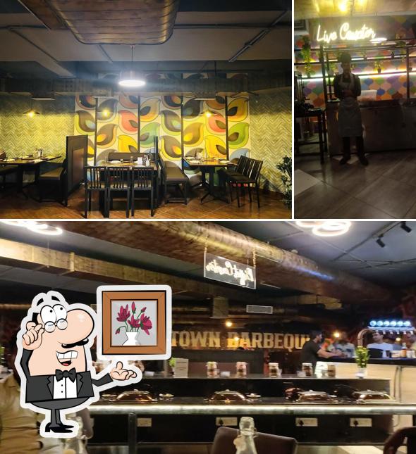 The interior of B Town Barbeque