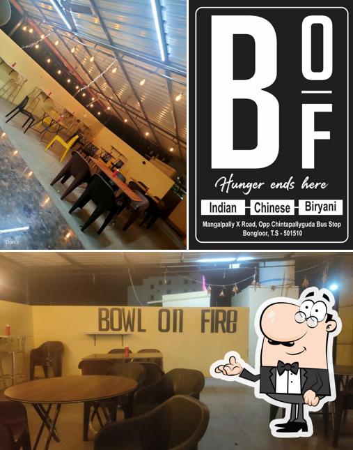 Bowl on fire