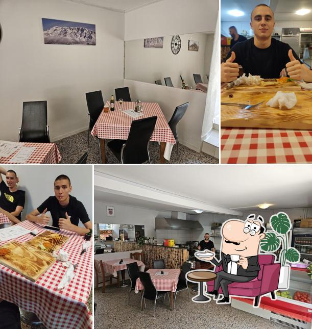 Gli interni di Buffet Dinara