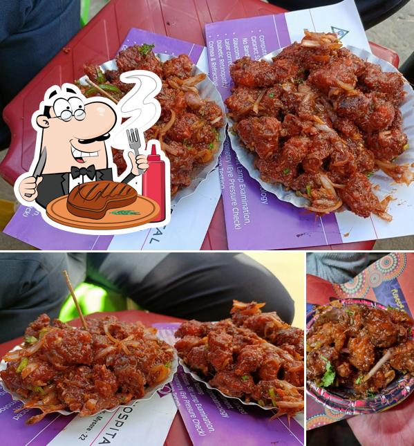 Get meat dishes at Chats Cafe