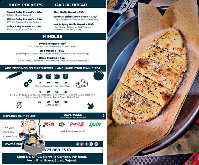Food at Pizza Petika VIP ROAD VESU