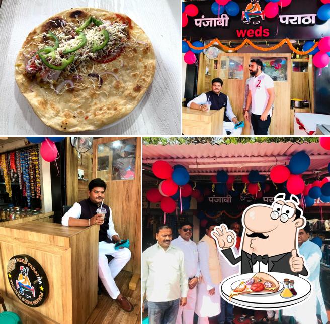 Pick pizza at Punjabi Weds Paratha
