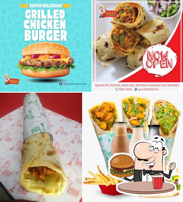 Hamburger at Rolls Nation India