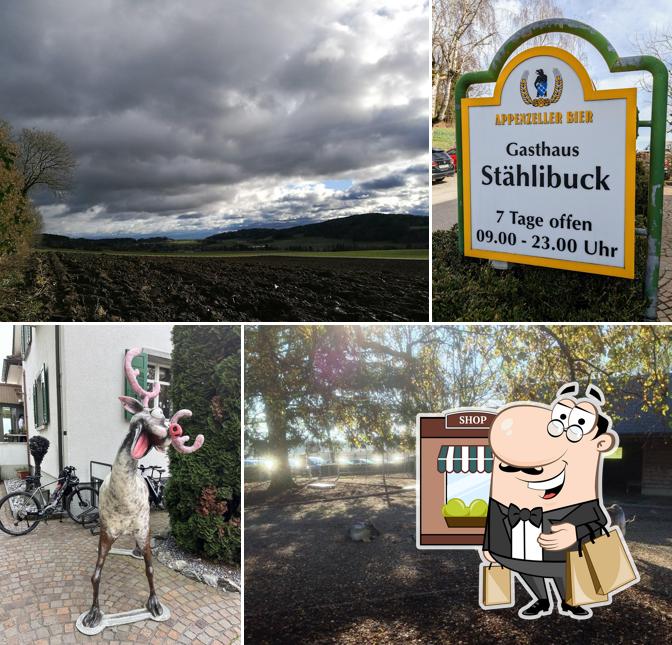 Goditi la vista dall'area esterna di Restaurant Stählibuck