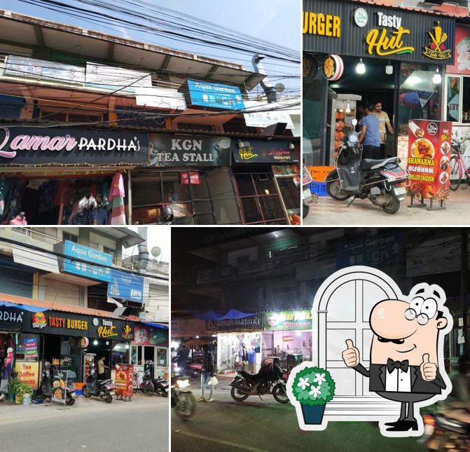 The exterior of Tasty hut