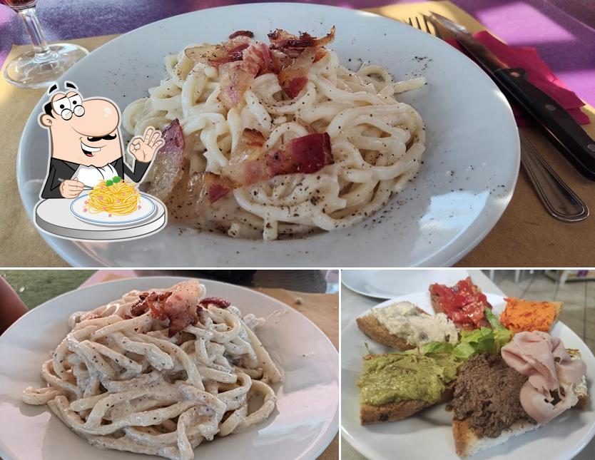 Spaghetti alla carbonara al Trattoria Italia 61