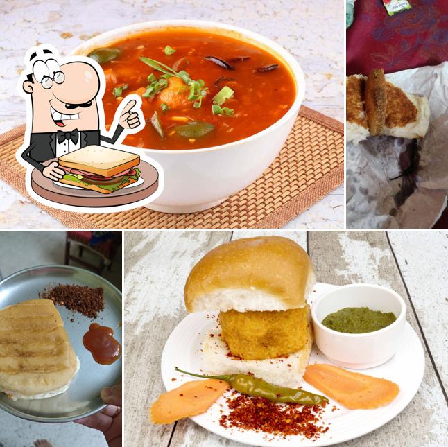 Grilled cheese sandwich at Goli Vada Pav