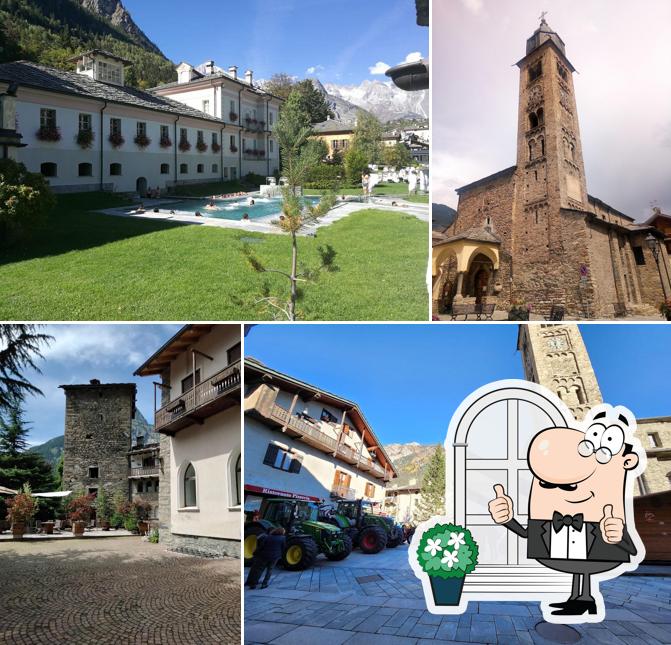 Puoi goderti l'aria fresca da seduto all'esterno di La Locanda