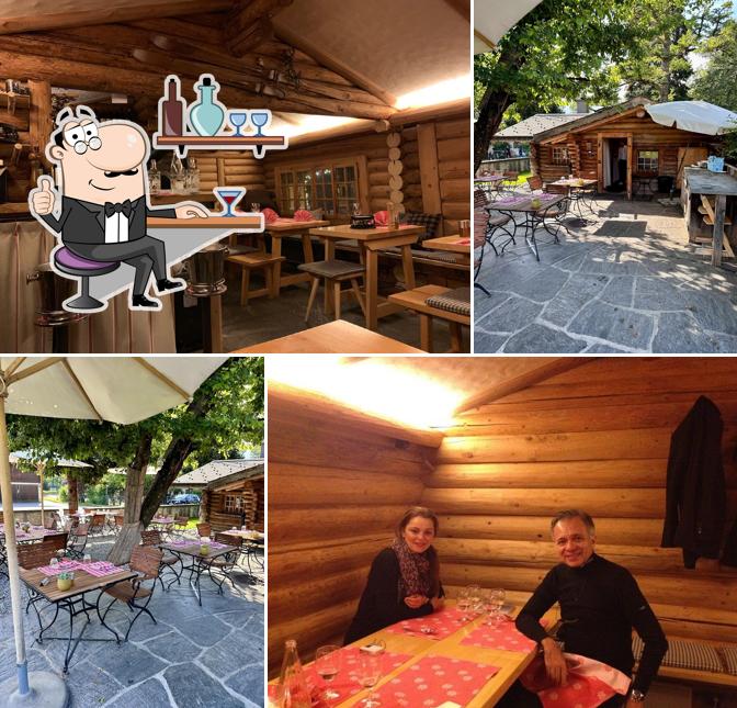 Gli interni di Le Petit Chalet