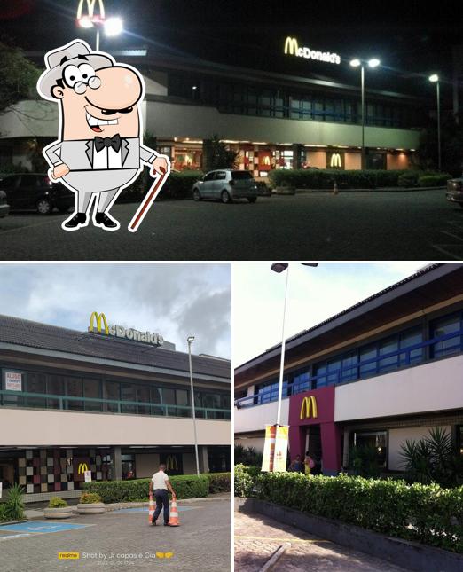 O exterior do McDonald's
