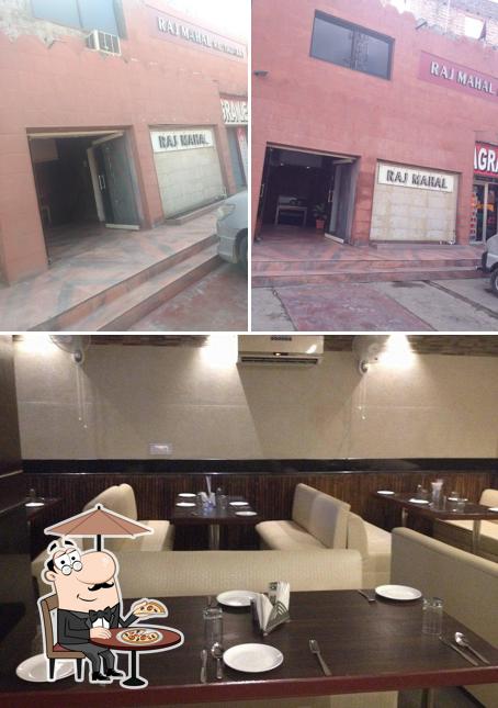 The restaurant's exterior and interior