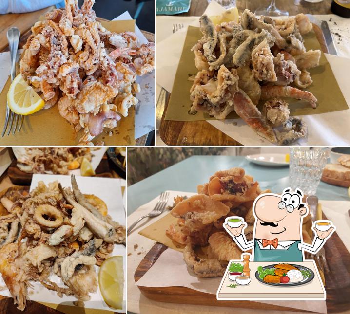 Calamari fritti al Tajamare Osteria di Mare