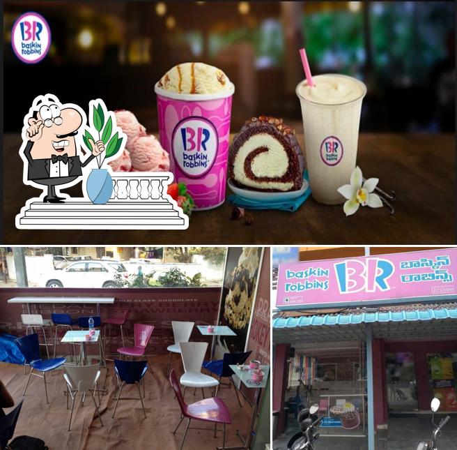 The restaurant's exterior and food