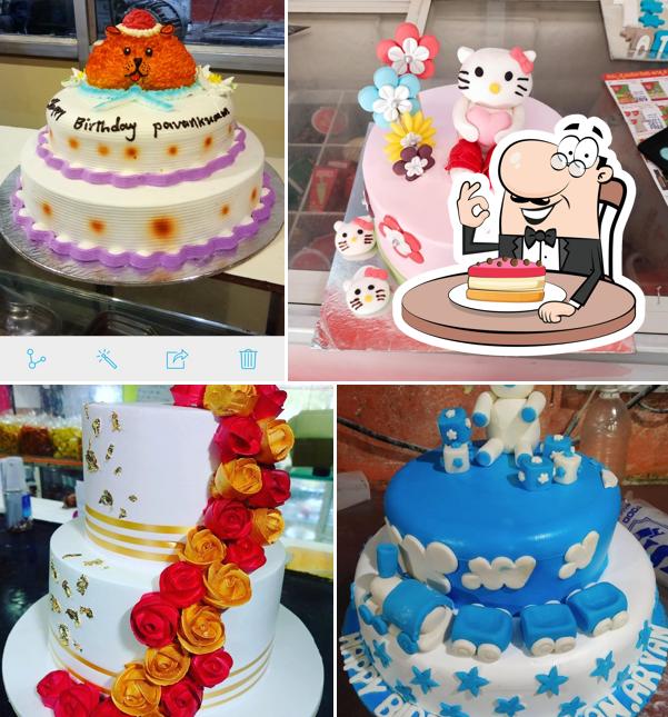 See this pic of Cake's and Bakes