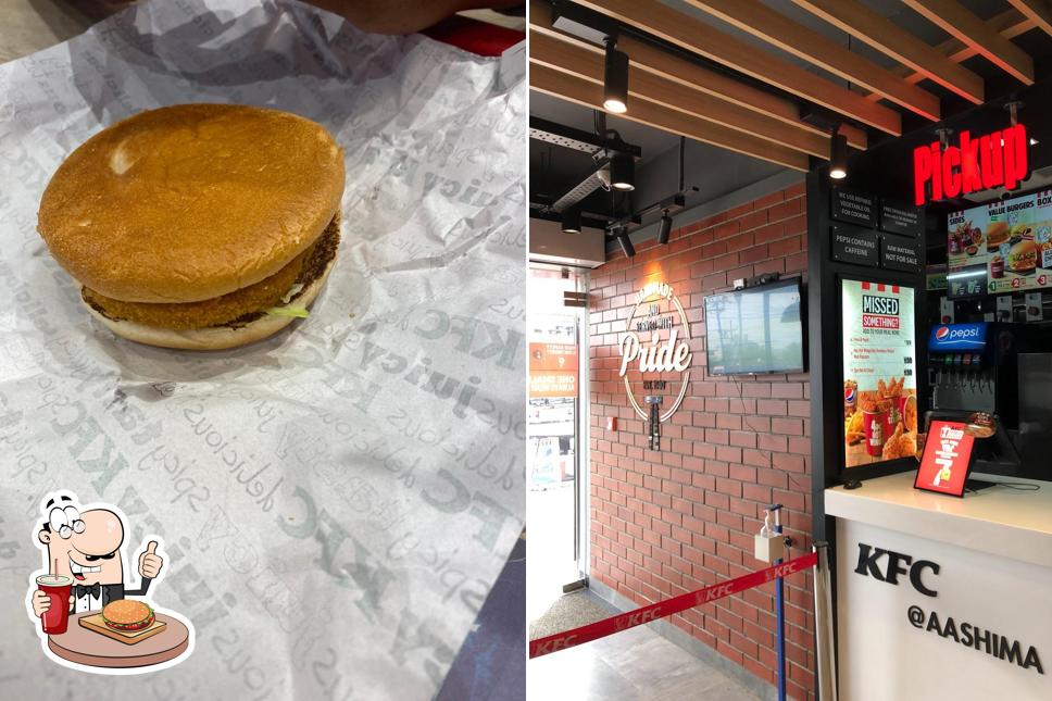 Get a burger at KFC