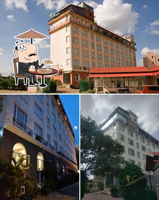 The exterior of KR inn, Krishnarajapuram