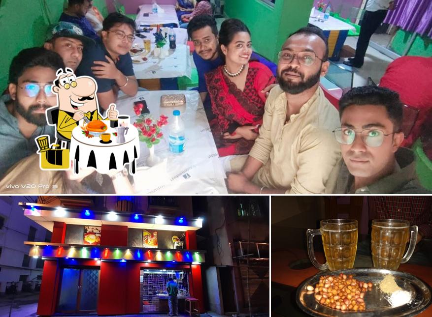The photo of Mayur’s food and beer