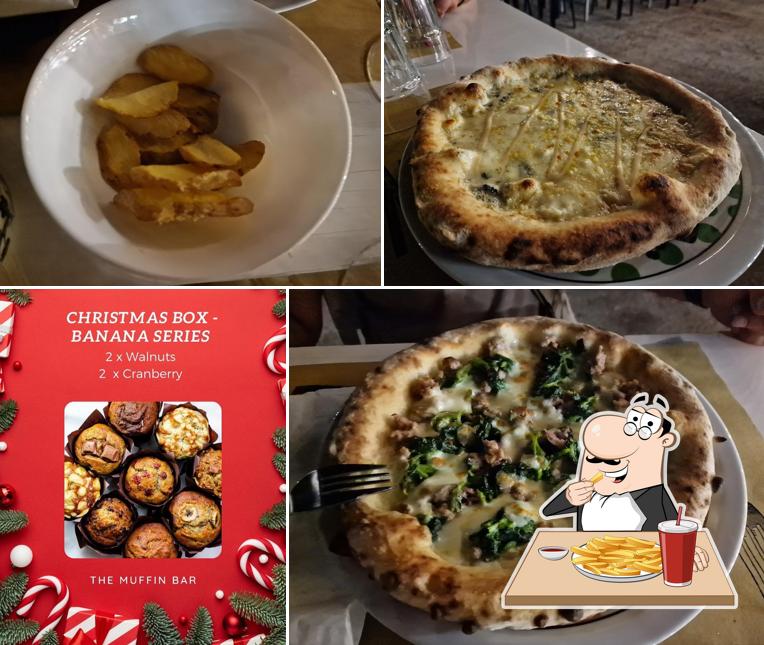 Patatine fritte al Muffin Pizza e Arrosticini