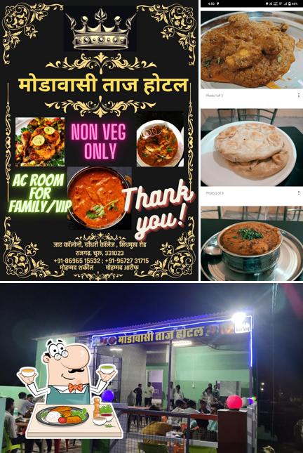 Food at Modawasi Taj Hotel