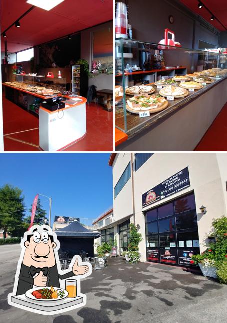 Dai un’occhiata alla immagine che presenta la cibo e esterno di PizzeriaBaraccola