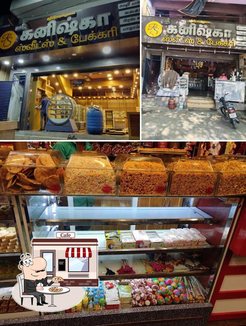 The image of Shri Kanishka Sweets & Bakery(Owner BALAJI ANBU)’s exterior and food