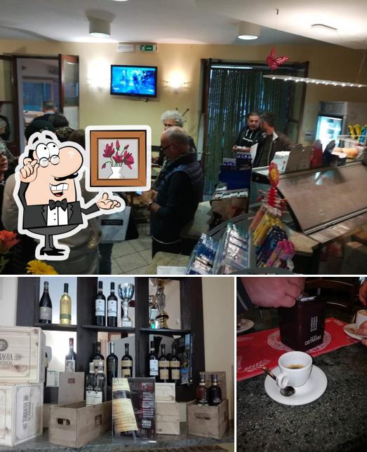 La interni e cibo del ristorante
