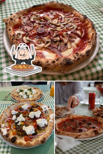 A Bio Cucina Bistrò Pizzeria Pompei, puoi provare una bella pizza
