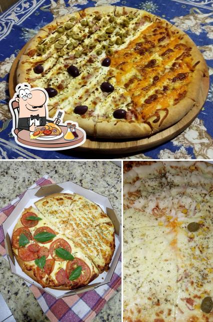 Experimente pizza no Garagem da Pizza Itapoá