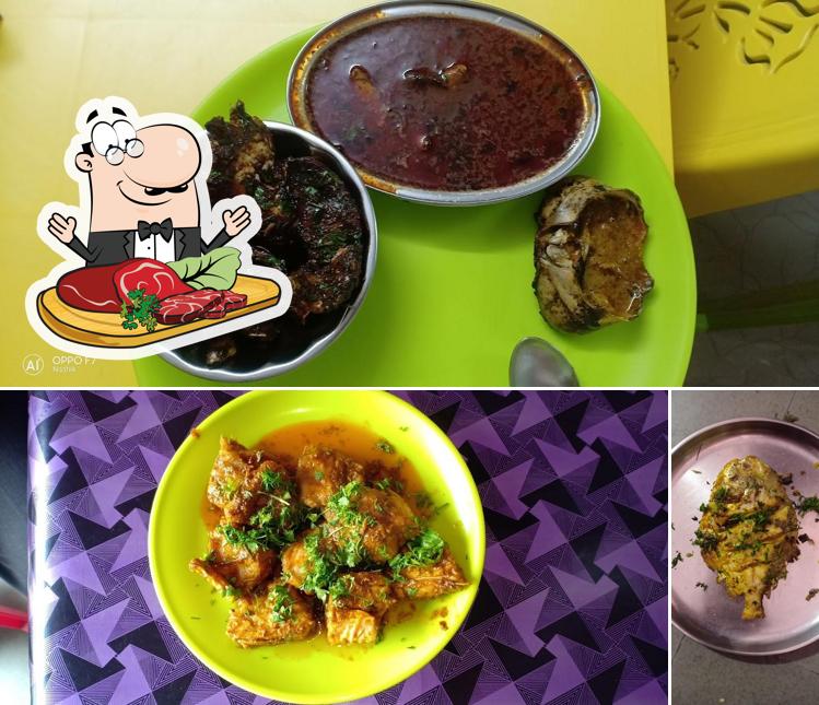 Get meat meals at Hotel Sandip Mutton Bhakari