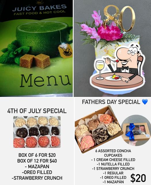 Food at Juicy Bakes