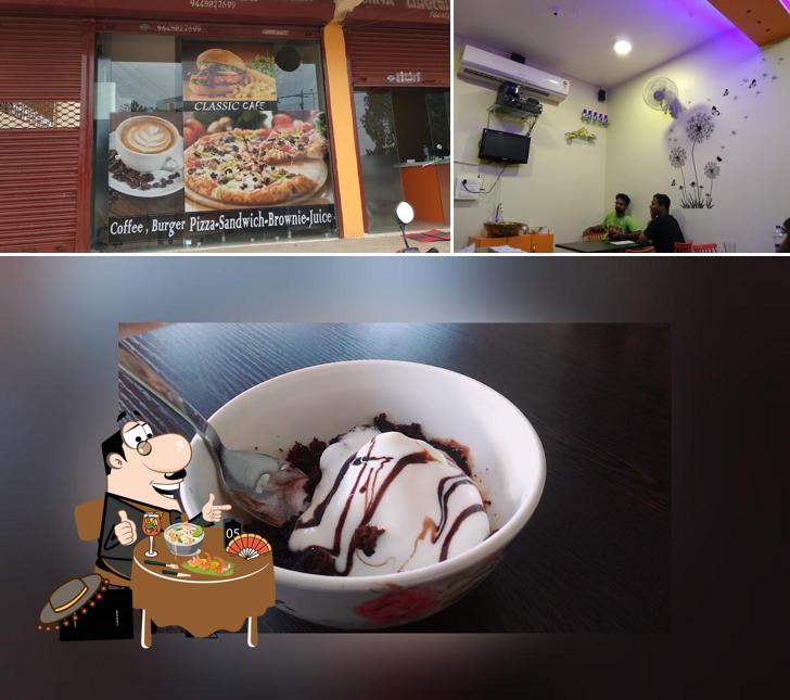 This is the photo showing food and interior at CLASSIC CAFE