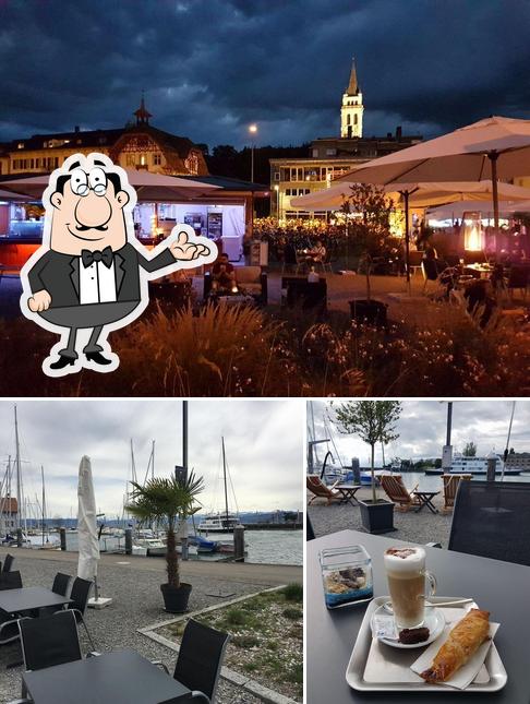 La immagine di interni e esterno da Bistro Heaven