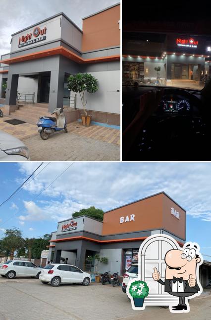The exterior of night out bar and restaurent